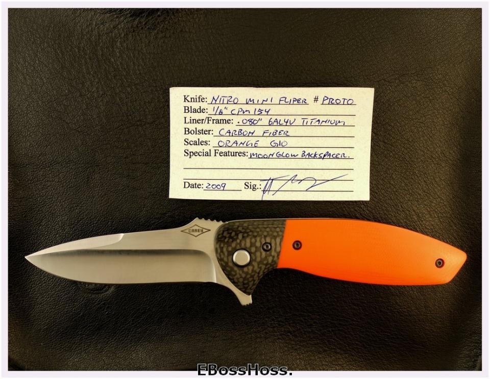 Peter Carey Nitro Mini Flipper Prototype